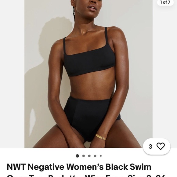 Negative Underwear Other - Negative Swim top, Red, Size 3